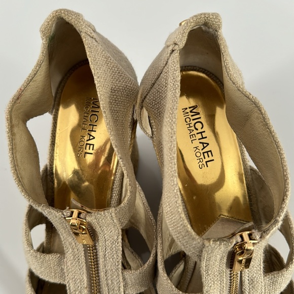 Michael Michael Kors Women’s Berkley Mid Wedge Sandals - Size 10 - Picture 2 of 9